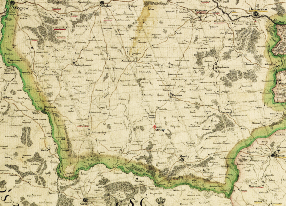Mapa Perthees 1795 Ziemia Drohicka